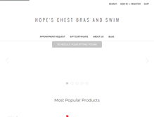 Tablet Screenshot of hopeschest.com